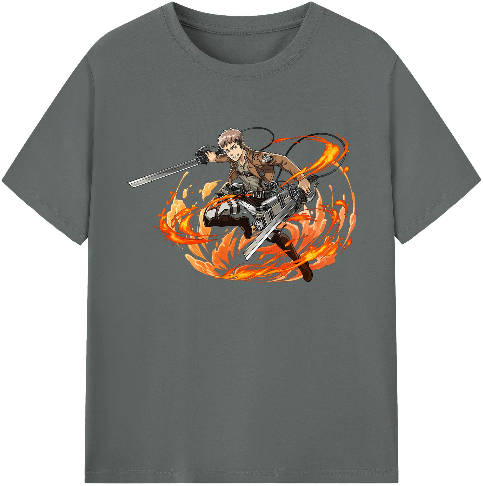 （画像用） 進撃の巨人 ジャン・キルシュタイン Attack on Titan Jean Kirstein 綿100％ メンズ半袖Tシャツ｜肌触りやわらか＆通気性